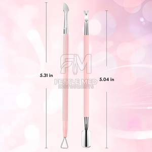 Pousse-cuticules professionnel pour manucure, emballage personnalisé pour les distributeurs, pousse-cuticules en acier inoxydable résistant à la rouille - Product Image 5