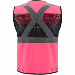 Gilet de sécurité personnalisable, imperméable, hautement réfléchissant, recyclé, léger, respirant, haute visibilité, vêtements de travail, marque privée, bon - Product Image 6