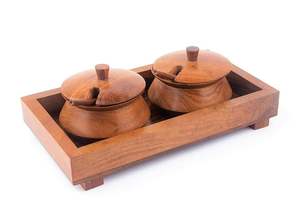 Boîte à épices en bois naturel de haute qualité, durable, finition lisse, réglage de la grosseur, passe au lave-vaisselle, pour un usage quotidien en cuisine - Product Image 2