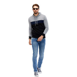 New Arrival Hoodies For Boys Black And Gray Color <b>Slim</b> Fit Pullover Pls Size Warm Winter Wear Hoodies For Adult - Product Image 4