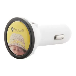 Caricabatterie da auto USB BiPower gadget personalizzati - Product Image 2