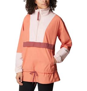 Chaquetas cómodas impermeables de poliéster liso con logotipo personalizado para mujer, chaqueta anorak de talla grande para mujer - Product Image 5