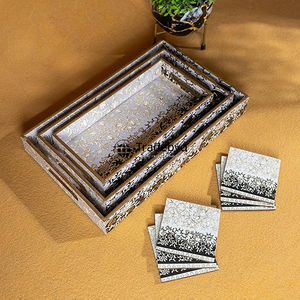 Bandeja de Madera Moderna de Primera Calidad Tradebyd, Bandeja de Servicio Hecha a Mano para Comida, Té, Café, Desayuno y Uso en Hoteles y Restaurantes - Product Image 4