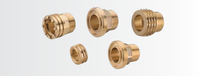 Super Vente 2025 : Inserts en laiton poli haute pression pour PPR/CPVC/UPVC, tailles personnalisées disponibles, en vente par les exportateurs