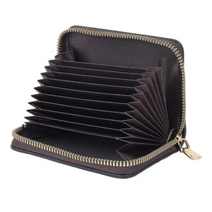 Cartera de Cuero para Hombre de Alta Gama, Diseño Único, Cuero Genuino, Forro de Poliéster, Cierre de Cremallera Impermeable, Larga Duración - Product Image 3