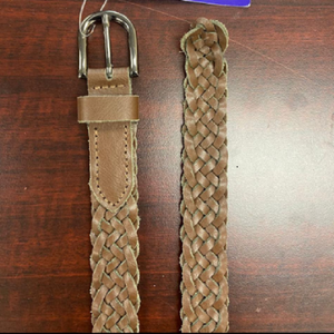 Premium Black <b>Braided</b> Leather Waist Strap Belt Adjustable Woven Sports Outdoor Casual Fashion Waist <b>Accessory</b> with Metal Buckle - Product Image 4