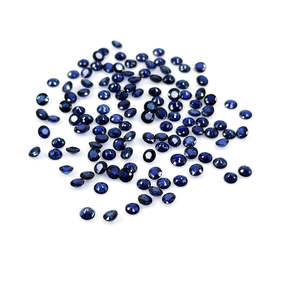 Zafiro Azul Natural de Bangkok, Calidad AAA, Corte Brillante Redondo Calibrado de 3mm y 4mm, Ónix, Aguamarina, Gemas Naturales de Corte Ovalado - Product Image 1