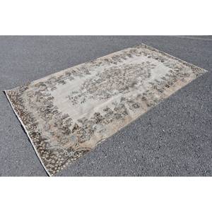 Vintage Turkish Rug Classic Beige <b>Brown</b> 5.1 X 9.7ft Large Area <b>Wool</b> Material Latex Patchwork for Hallway Bedroom Bedside Rug - Product Image 3