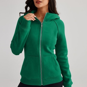 Sudadera con Capucha de Lona con Cremallera para Mujer, Informal, para Otoño e Invierno, Transpirable, Cortavientos, con Forro, de Secado Rápido, Personalizable, Estilo Urbano - Product Image 4