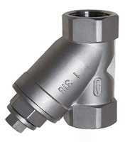 Katup Bola Berulir Filter Saringan Y Bahan Stainless Steel Tahan Suhu Tinggi untuk Air Gas Oli Hidrolik Pneumatik OEM DFK