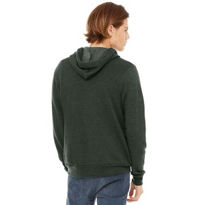 Sweat à capuche Bella Canvas unisexe léger 300g coupe-vent en molleton écologique 100% coton avec fermeture éclair intégrale - Product Image 6