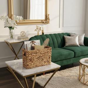 Cesta de Almacenamiento Tejida de Jacinto de Agua, Cesta de Almacenamiento Hecha a Mano, Venta al por Mayor, Ecológica, Hecha en Vietnam - Product Image 3