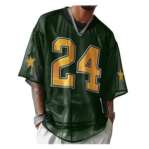 Calidad Premium Boxy Drop Shoulder 2025 nuevo estilo camisetas de lujo en blanco de algodón pesado personalizado Streetwear camiseta de gran tamaño para hombres - Product Image 3