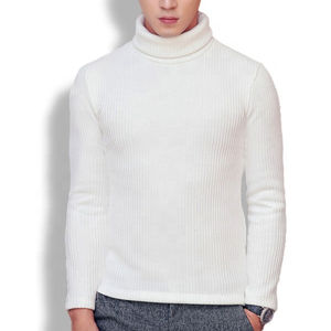 <b>Men</b> Office Wear Turtleneck Sweater Formal Winter Knit <b>Top</b> - Product Image 1