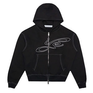 Sudadera con Capucha de Alta Calidad, Personalizada con Pedrería, Estilo Urbano, para Hombre, 100% Algodón, Talla Grande, con Letras de Pedrería, Unisex - Product Image 6