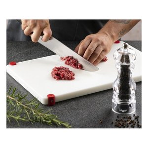 Planche à découper antidérapante en PE blanc personnalisée (40x30cm) pour la viande - Product Image 2