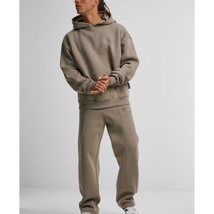 ชุดวอร์มผ้าฝ้าย100% เข้ารูปพอดีตัวสำหรับผู้ชายชุดวอร์มผ้าแห้งเร็วแบบมีสไตล์สำหรับผู้ชาย - Product Image 3