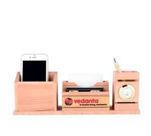 Porte-stylo pour bureau, support de tableau de bord pour bureau, support de stylo en bois, support de stylo de Table, marquage personnalisé, Table de bureau - Product Image 1