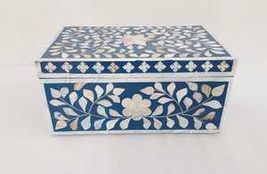 Boîte à bijoux rectangulaire de haute qualité en nacre-Meilleur prix MOP Mosaic Box OEM Designs personnalisés faits à la main - Product Image 2