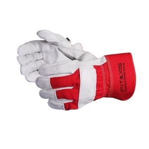 ถุงมือนิรภัยหนังวัวแยกสำหรับงานก่อสร้างถุงมือป้องกันไฟฟ้าสถิตย์และทนความร้อนโลโก้ออกแบบได้ตามที่ต้องการ - Product Image 2