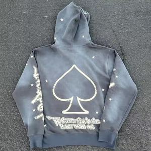 Conjunto Deportivo Personalizado para Hombre, Talla Grande, con Lavado Ácido, Estampado, Ligero, de Secado Rápido, Sudadera con Capucha y Pantalones Acampanados, Unisex - Product Image 6