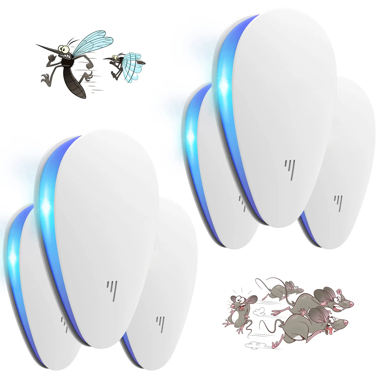 Hot Cheap Low Noise Decibel Radiation Household Ultrasonic Electronic Pest Repellent Repeller For Cockroach Mosquito Mouse Fly