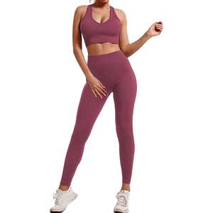 Mallas de gimnasio para mujer de todos los colores sólidos Ropa deportiva de algodón de alta calidad Disponible en todos los tamaños para ejercicio de invierno Hecho para mujer - Product Image 2