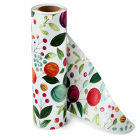 Papier personnalisé imprimé avec logo, feuilles d'emballage sur mesure, papier spécial pour les boutiques de cadeaux et de fleurs, vente en gros