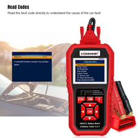 Escáner Automotriz, Herramienta de Diagnóstico de Batería, Analizador KONNWEI KW880 con Pantalla a Color de 2.8 Pulgadas, Lector de Códigos OBD2 EOBD