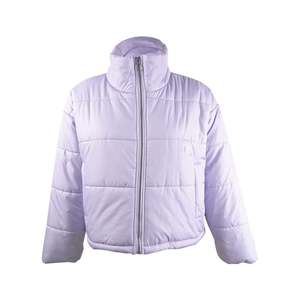 Piumino Corto da Donna Rosa Celebrity, Piumino Corto Invernale XL con Collo Alto in Fibra di Poliestere Intrecciata Traspirante Tinta - Product Image 3