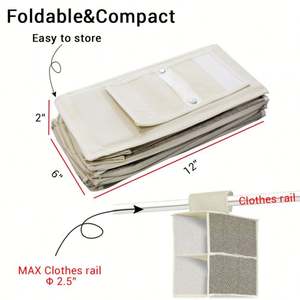 Organizador de Armario, Perchero Colgante, Organizador de Almacenamiento para Zapatos, Ropa, Tela, 10 Estantes, Cajas y Contenedores de Almacenamiento de PE, Suministro Directo de Fábrica - Product Image 5