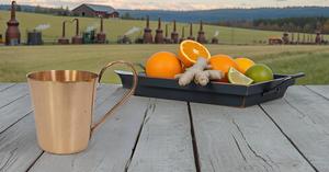 Authentic 2oz Moscow Mule Shot Mug Solid Copper Ceramic Cup Mini Size <b>Gift</b> Cup Design Pack of 1 - Product Image 4