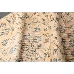 Alfombra Turca, Alfombra Vintage de 3.1x9.1 pies, Alfombra Ikat Azul y Blanca - Product Image 5