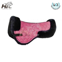 Nouvelle tapisserie de selle demi-tapisserie haut de gamme en fourrure pour l'équitation avec matelassage durable, tapisseries de selle demi-tapisserie en laine d'agneau pour l'équitation par Life Care