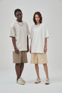 <b>Heavyweight</b> Streetwear <b>T</b> <b>Shirt</b> 275 Gsm Plain Unisex Drop Shoulder Oversized Street Style 100 Heavy Weight <b>T</b>-<b>shirt</b> for <b>men</b> - Product Image 2