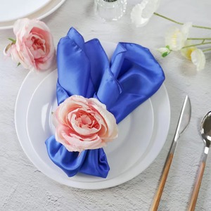 Porte-anneau de serviette perlé de fleur rose pour décor de table élégant événements de mariage fêtes hôtel salle à manger accent floral élégant - Product Image 5
