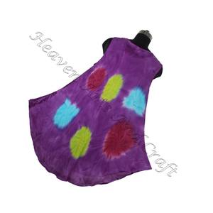 Nueva llegada de longitud completa sin mangas Tie Dyed elegante verano largo Maxi vestido para mujeres ropa de playa ropa Tie Dye Long Maxi mujeres - Product Image 4