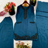 Designer indien pakistanais Salwar Kameez Bollywood robe fête porter costume mariage nouveau haut Plazzo costumes en 2025
