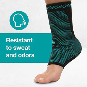 Manchon de soutien élastique pour la cheville, pour la rééducation des entorses, soulagement de la douleur, réglable pour la fermeture, stabilisateur unisexe pour la cheville et le pied - Product Image 4