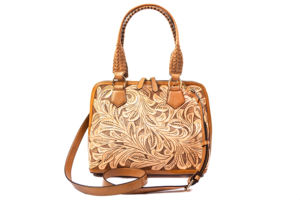 Sac à main en cuir pour femme Zenaida, sculpté à la main, fabriqué à la main avec une qualité haut de gamme, avec bandoulière, forme élégante. - Product Image 3