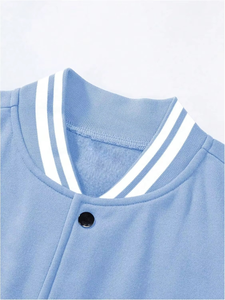 Vestes d'université de grande taille pour hommes vestes d'université vierges en gros veste d'université Letterman unie avec logo personnalisé veste d'université pour hommes - Product Image 3