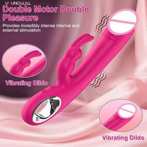 Vibratore Rabbit con Doppio Motore per Stimolazione del Punto G e Clitoridea, Impermeabile, Ricaricabile, in Silicone, Giocattolo Sessuale per Donne - Product Image 4