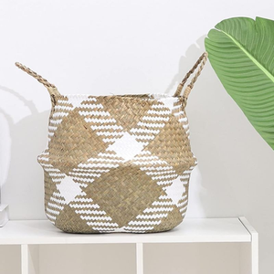 ตะกร้าหวายคุณภาพสูงรักษ์โลก พร้อมหูจับ ดีไซน์อเนกประสงค์ สีสันตามสั่ง งานฝีมือ ตะกร้าเก็บของ ผลิตในเวียดนาม - Product Image 5