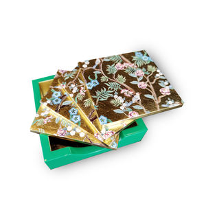 VietnamFactory hecho a mano ecológico lacado servilletero anillo posavasos Material Natural tradicional artesanía VietnamCrafts - Product Image 3