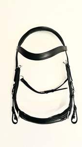 Niche anatomique pour cheval Multi-Bridle Bitted Bitless Poll Relief Two Brow Band Confortable Headstall Logo personnalisé imprimé - Product Image 6