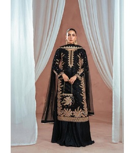 Stylish Women Lehenga Set With <b>Long</b> Kurti And <b>Matching</b> Dupatta In Comfortable Fabrics For Festivals Weddings And Ethnic Wear - Product Image 1