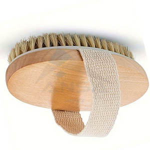 Brosse de toilettage vétérinaire écologique pour chevaux avec poils naturels doux manche en bois en plastique durable perte de bain quotidienne - Product Image 4