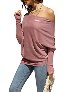 Off the Shoulder <b>Tops</b> for Women Lightweight Crew Neck Tunic <b>Tops</b> to Wear With Leggings From Bangladesh - Product Image 4