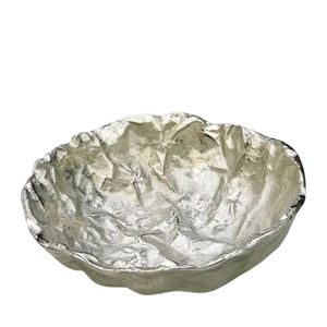 Cuenco hecho a mano de aluminio y cerámica de lujo, diseño de forma irregular para fiestas de boda, personalizado y ecológico - Product Image 5