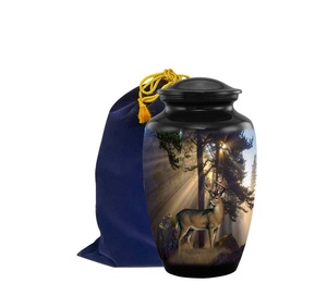Urne de crémation adulte cerf chasse Buck urne funéraire et commémorative urnes de crémation pour cendres humaines 200 lbs avec sac en velours - Product Image 4